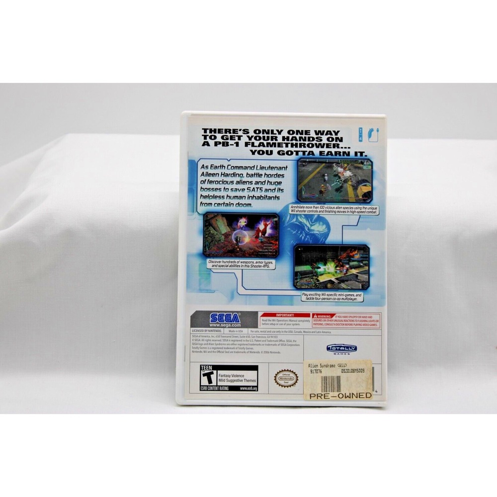 Alien Syndrome (Nintendo Wii, 2007) T=Teen - Picture 2 of 5